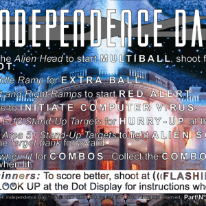 Independence Day instruction card