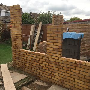 Brickwork almost done
