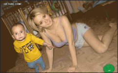 baby pokes boobs.gif