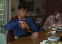 gif Superman drinking whisky.gif