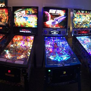 pinball in dark