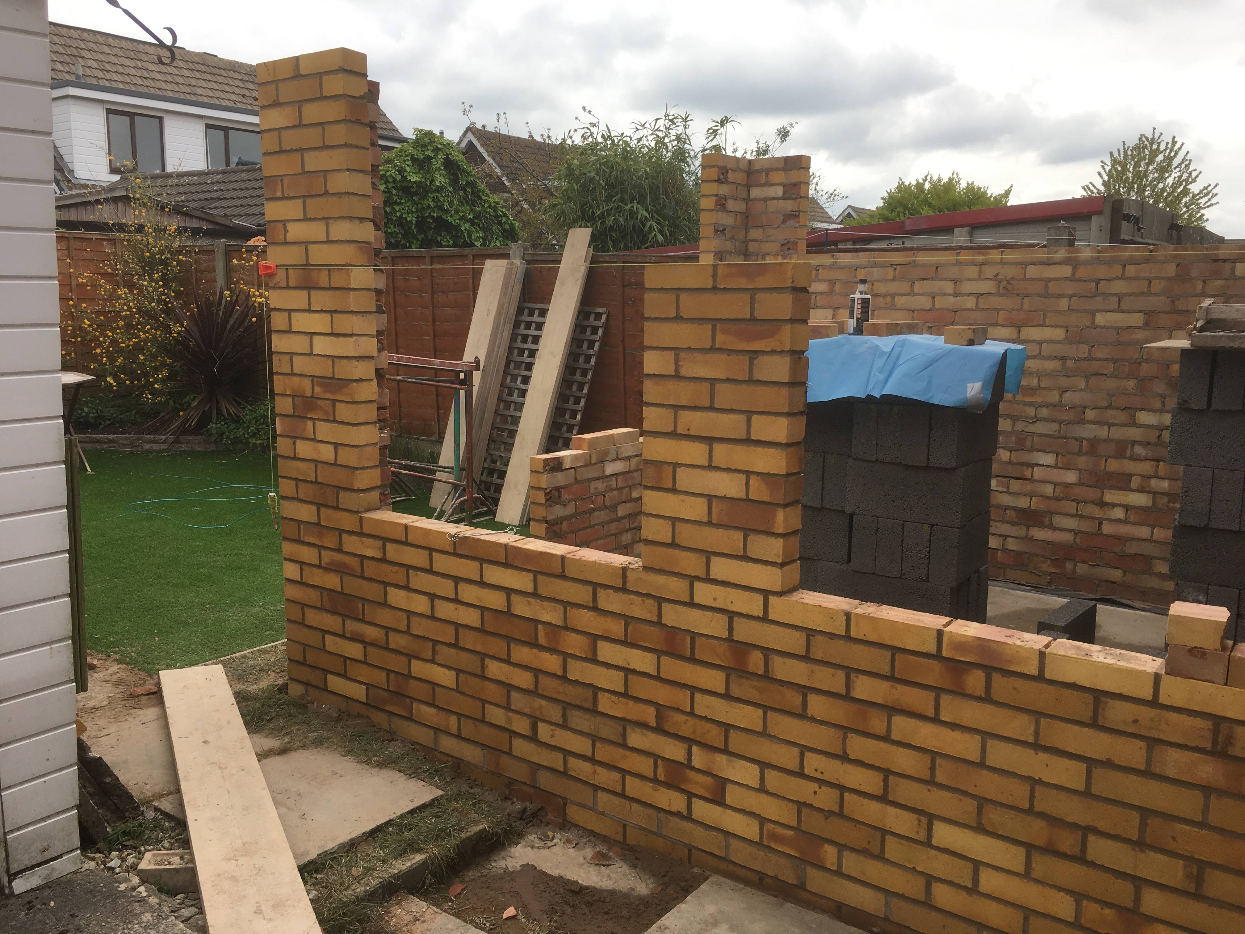 Brickwork almost done
