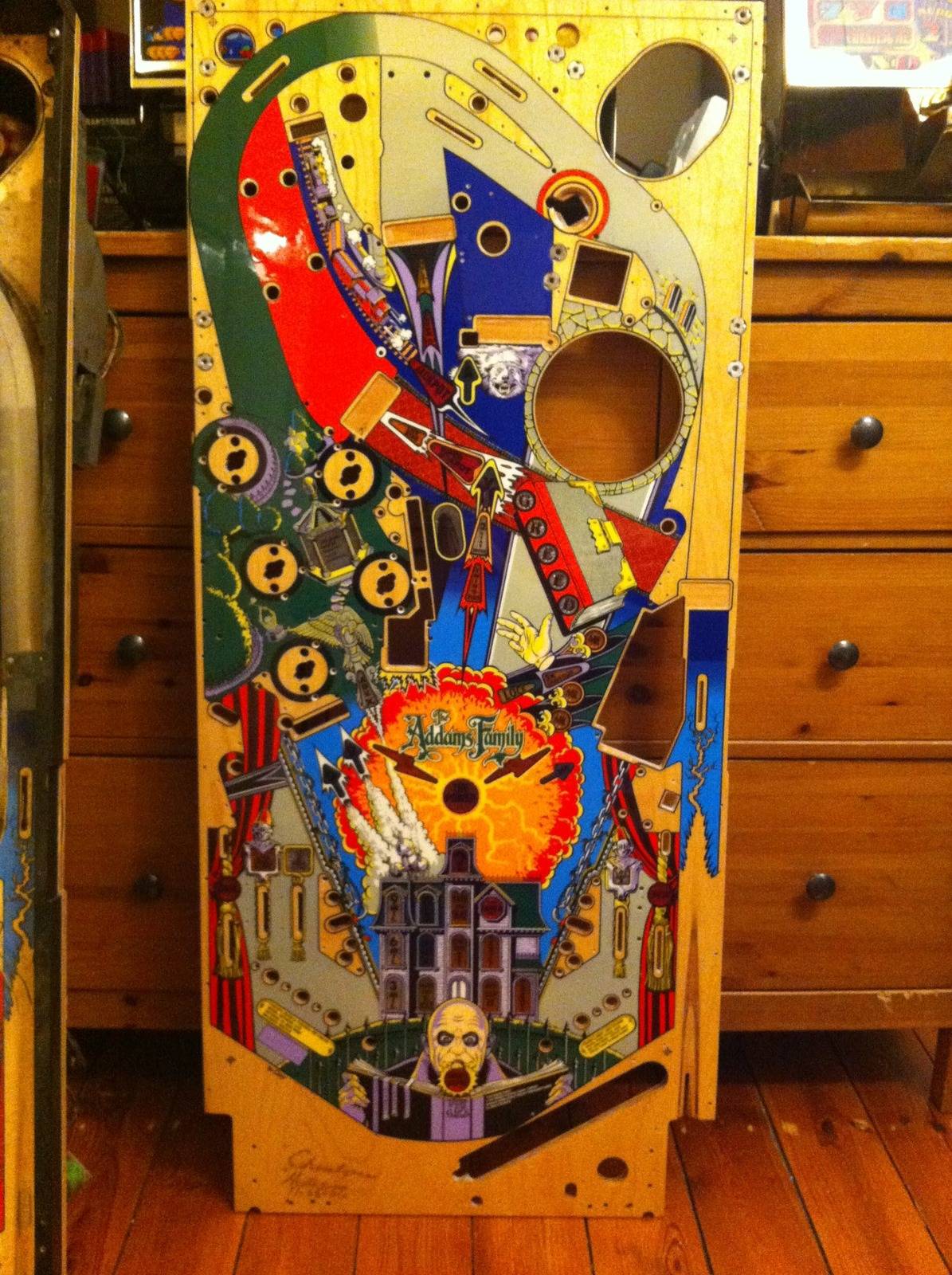 New IPB Repro Addams Family Playfield