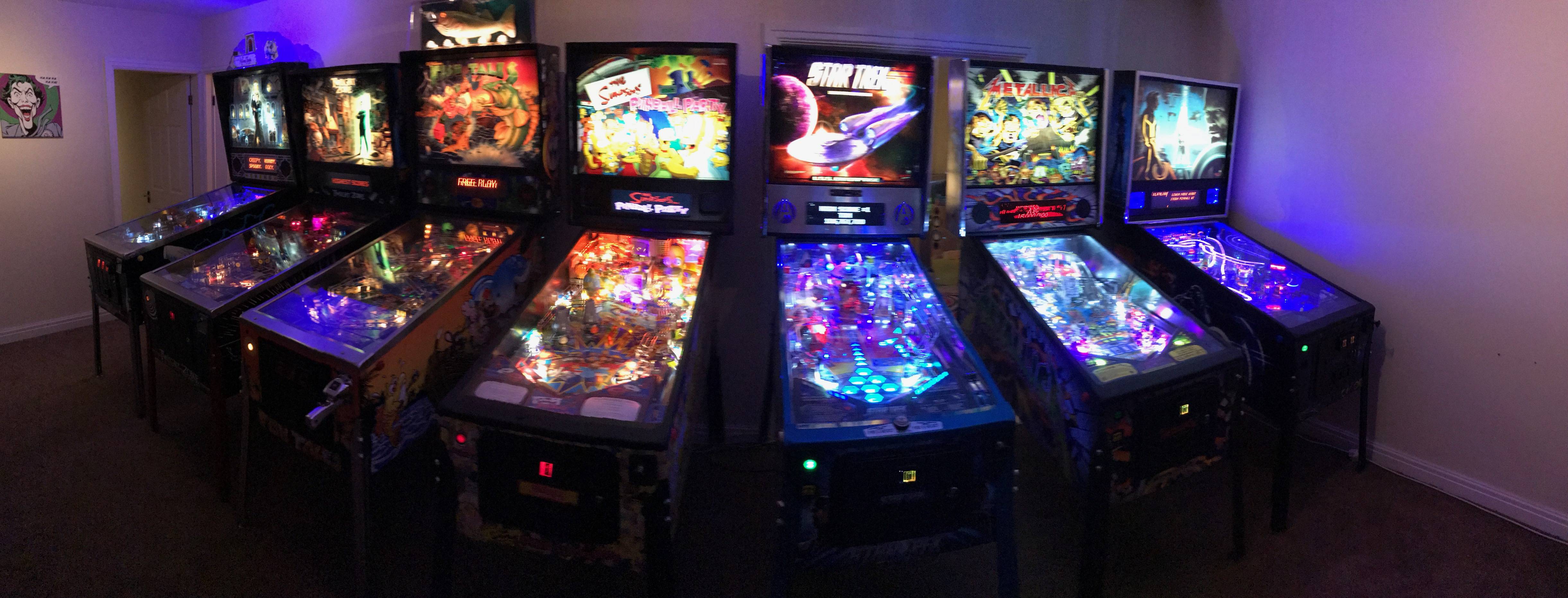 pinball in dark